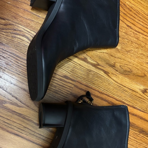 Coach Black Leather Ankle Booties - Picture 4 of 6